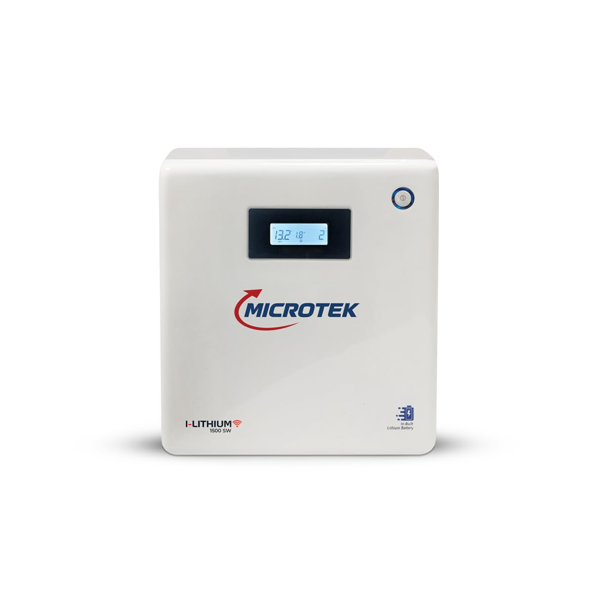 Microtek I-Lithium WiFi 1500SW | 1100VA/925W Pure Sine Wave Inverter with In-Built 1280Wh LiFePO4 Battery | Wall-Mounted Smart Power Backup